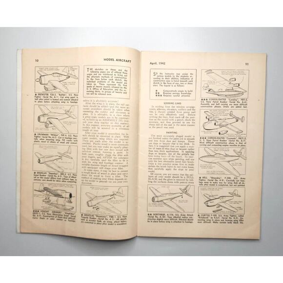 1942 Model Aircraft Magazine - April 1942 M596 - Picture 5 of 16